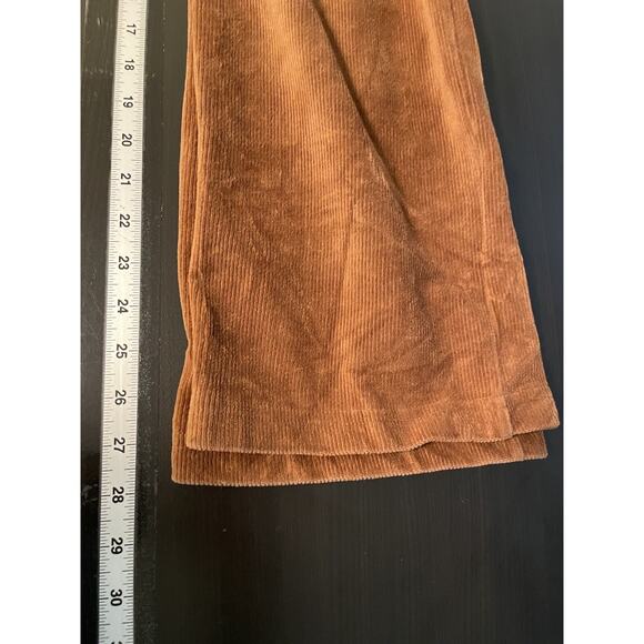 Vintage Womens Track Pants Small Brown Terry Velour Flare Leg Drawstring Y2K - Picture 9 of 10